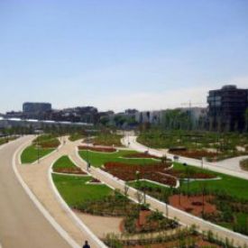 Ejecución de los Jardines Puente Toledo, Zona Norte de Madrid-Río